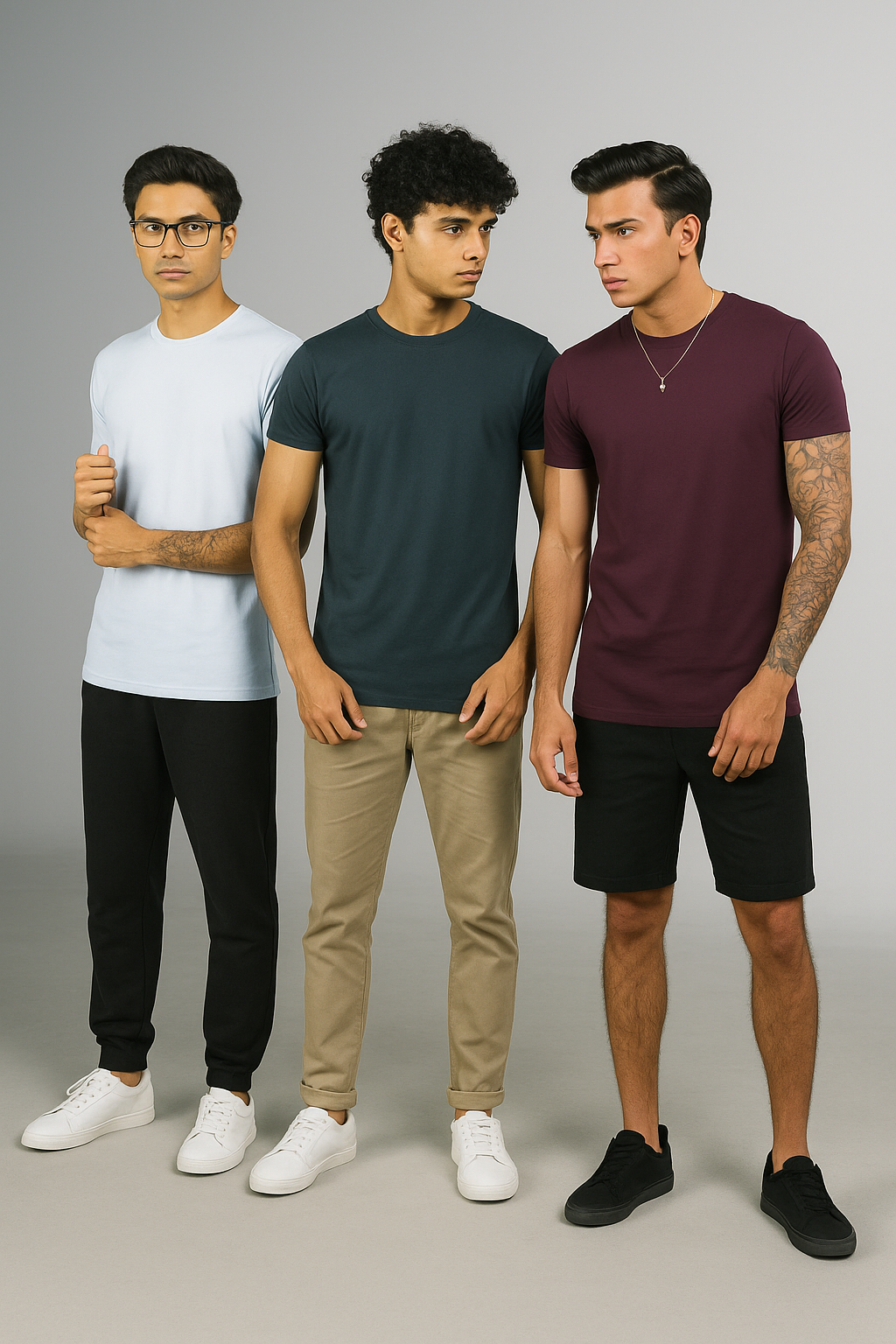 Essentials Trio Pack (Teal/Sky Blue/Indigo)