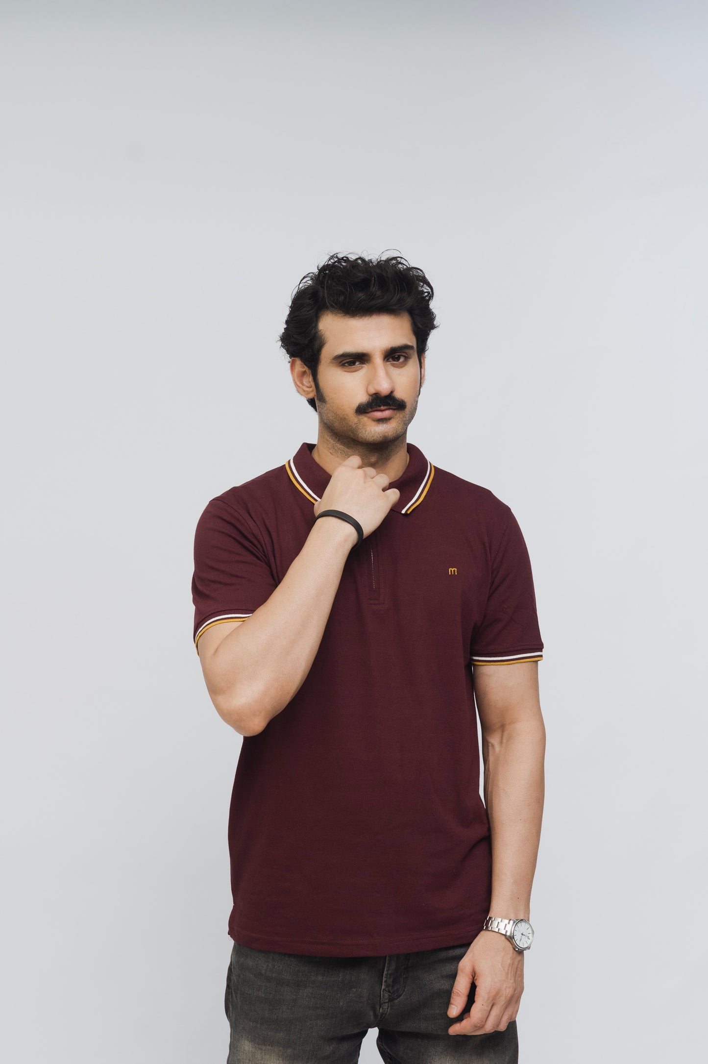 Zénzip Polo M Stretch Polo (Maroon)