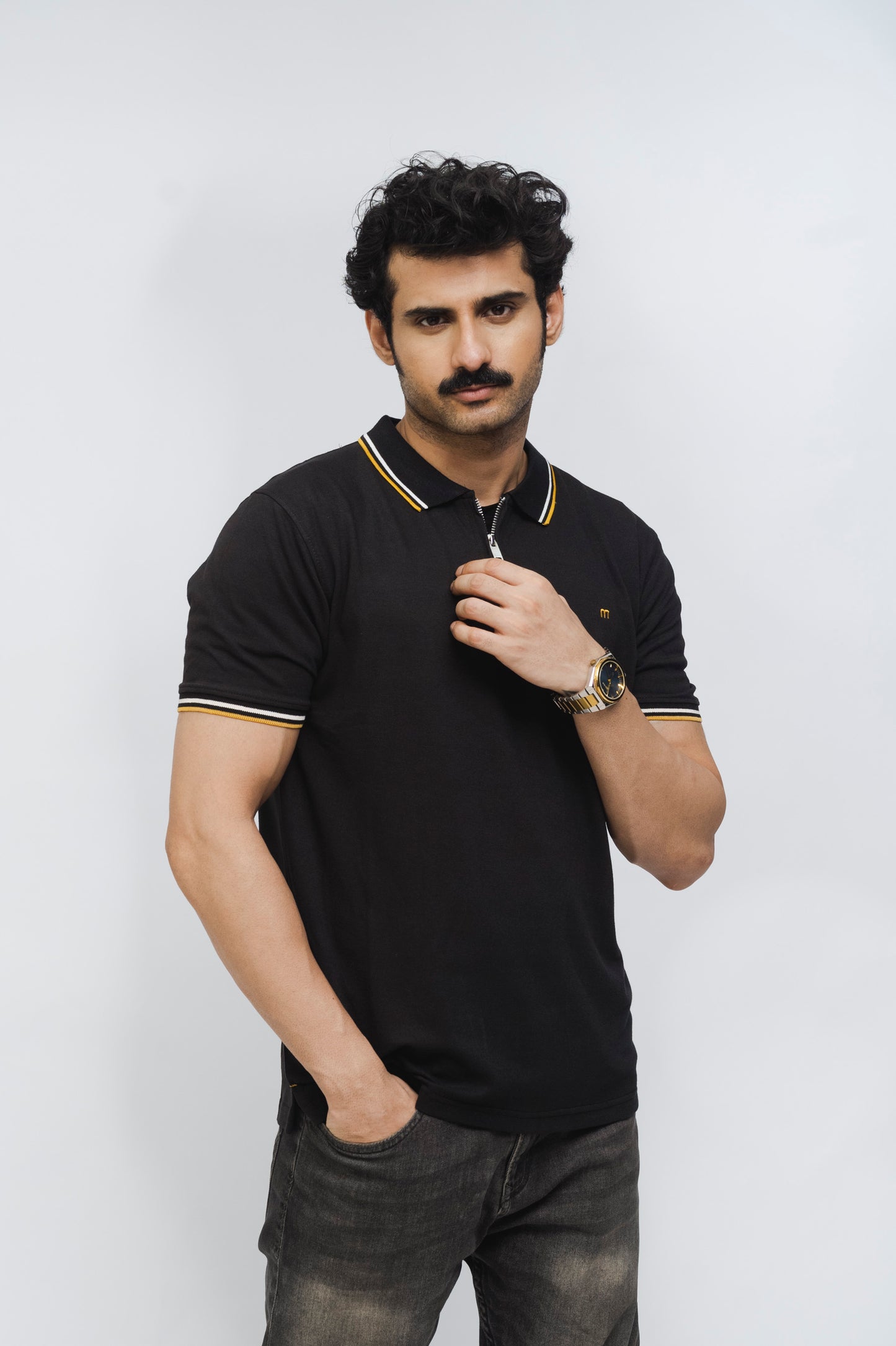 Zénzip Polo M Stretch Polo (Black)