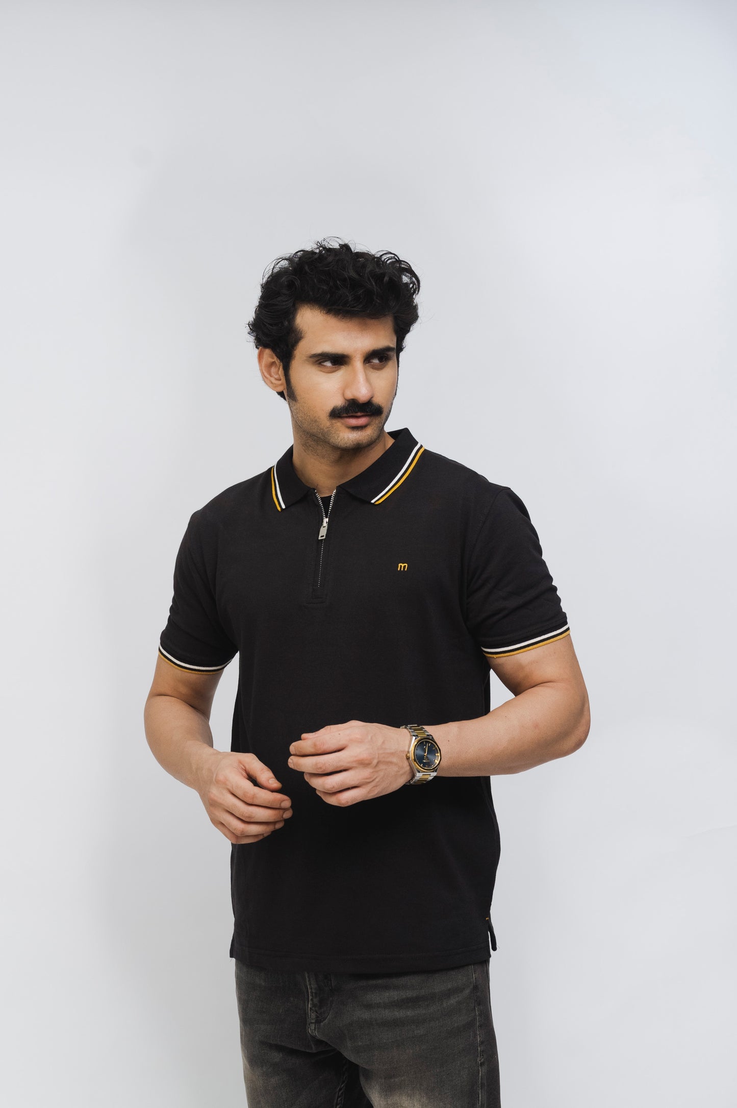 Zénzip Polo M Stretch Polo (Black)
