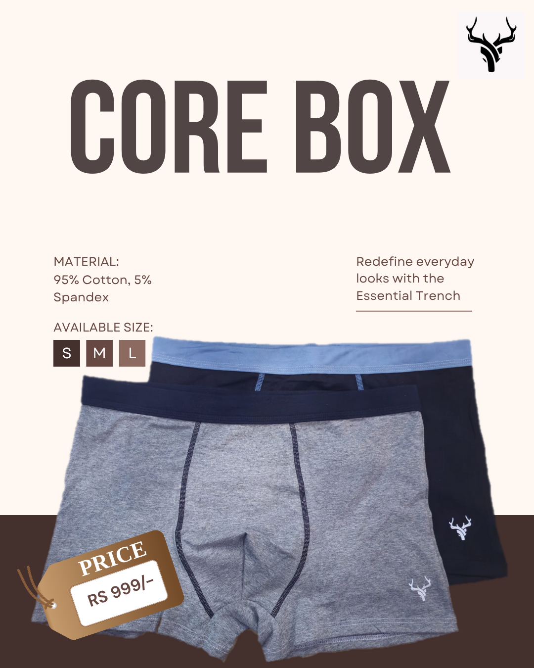 Marcar CoreBox Underwear – Assorted Colors (pack of 2)