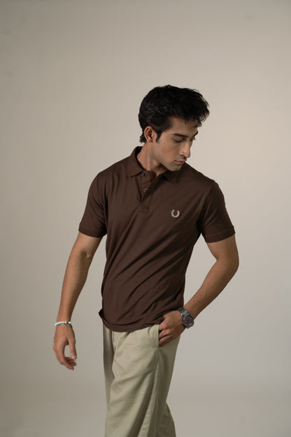 Laurel LuxeStretch Polo (Mocha)