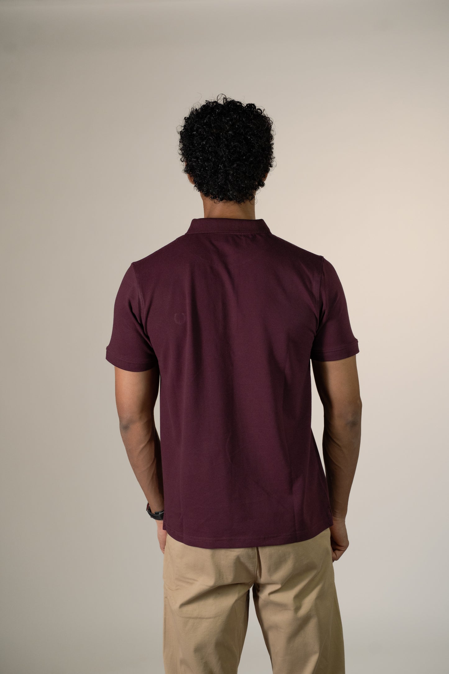 Buttonaire Polo | Laurel Stretch - Violet Plum