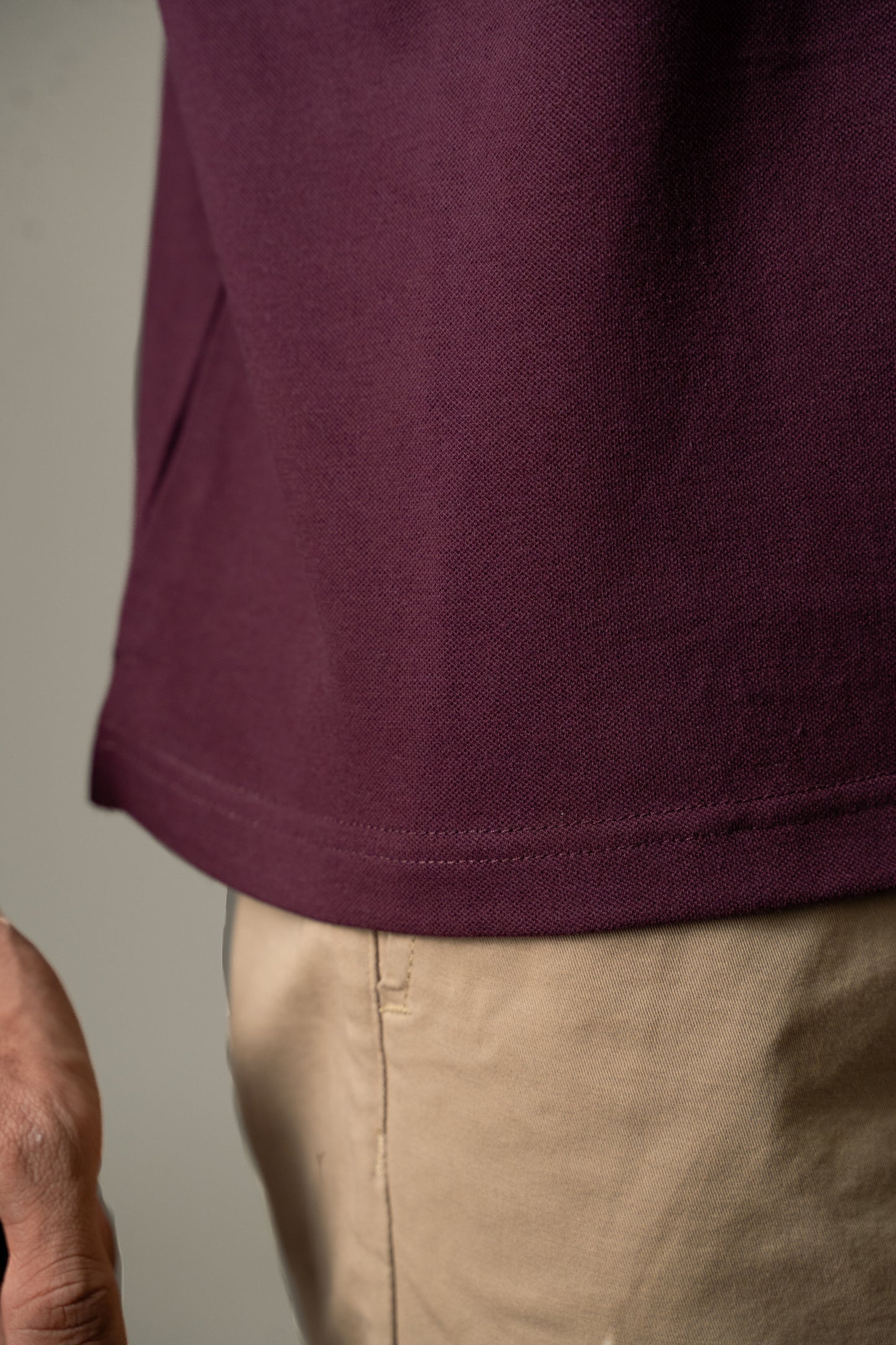 Buttonaire Polo | Laurel Stretch - Violet Plum
