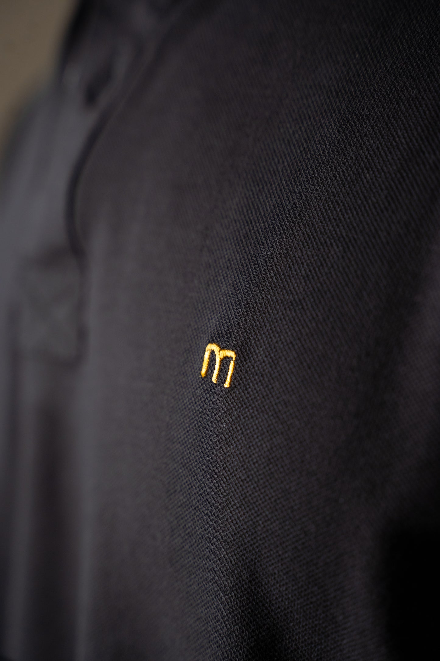 M Emblem Stretch Polo (Black)