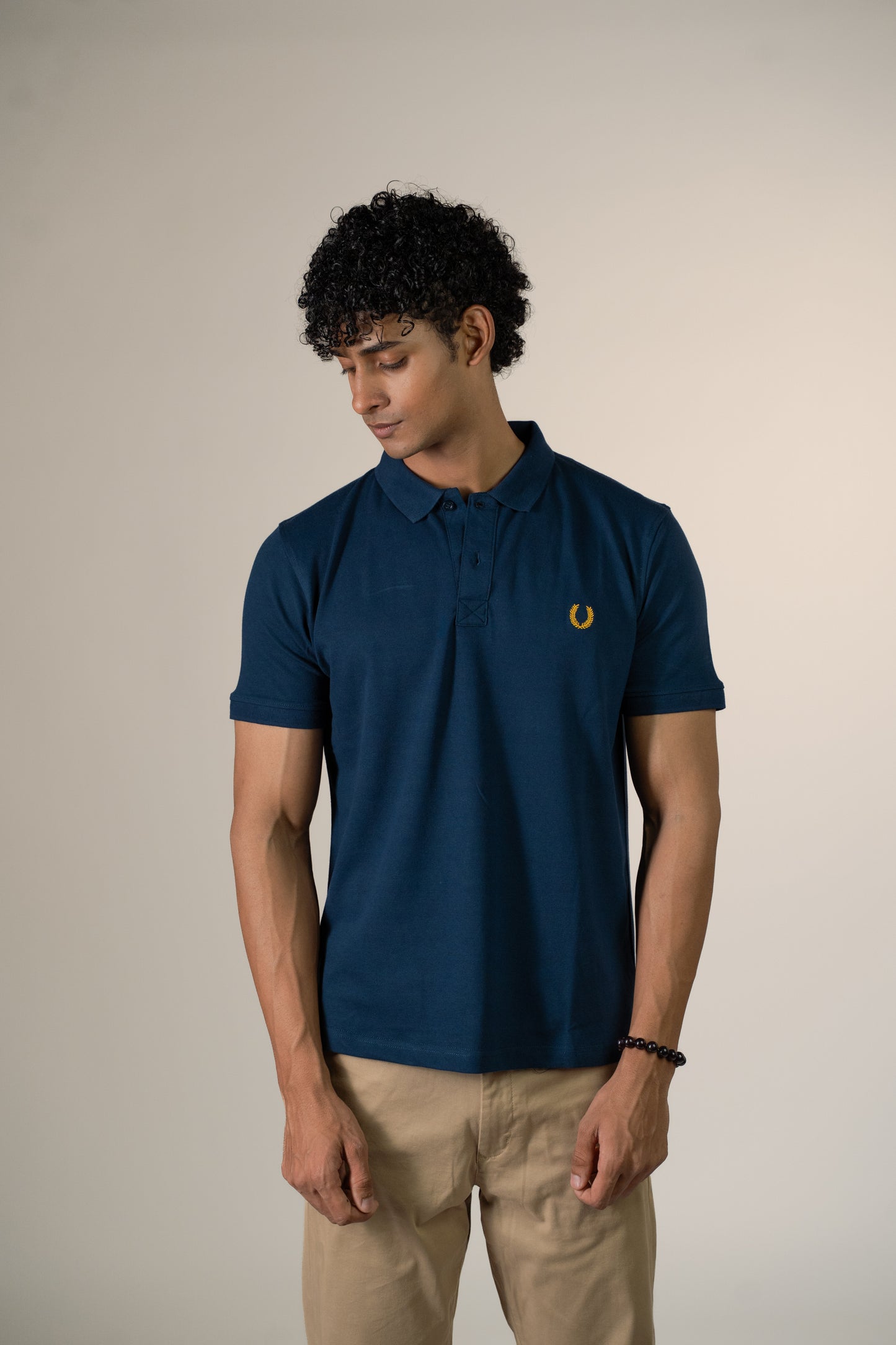 Buttonaire Polo Laurel Stretch - Midnight Teal