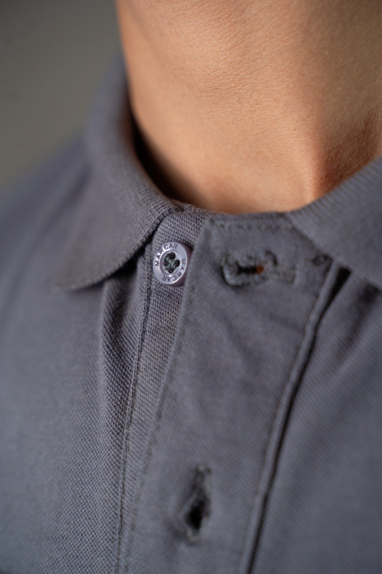 Buttonaire Polo Laurel Stretch - Carbon Grey