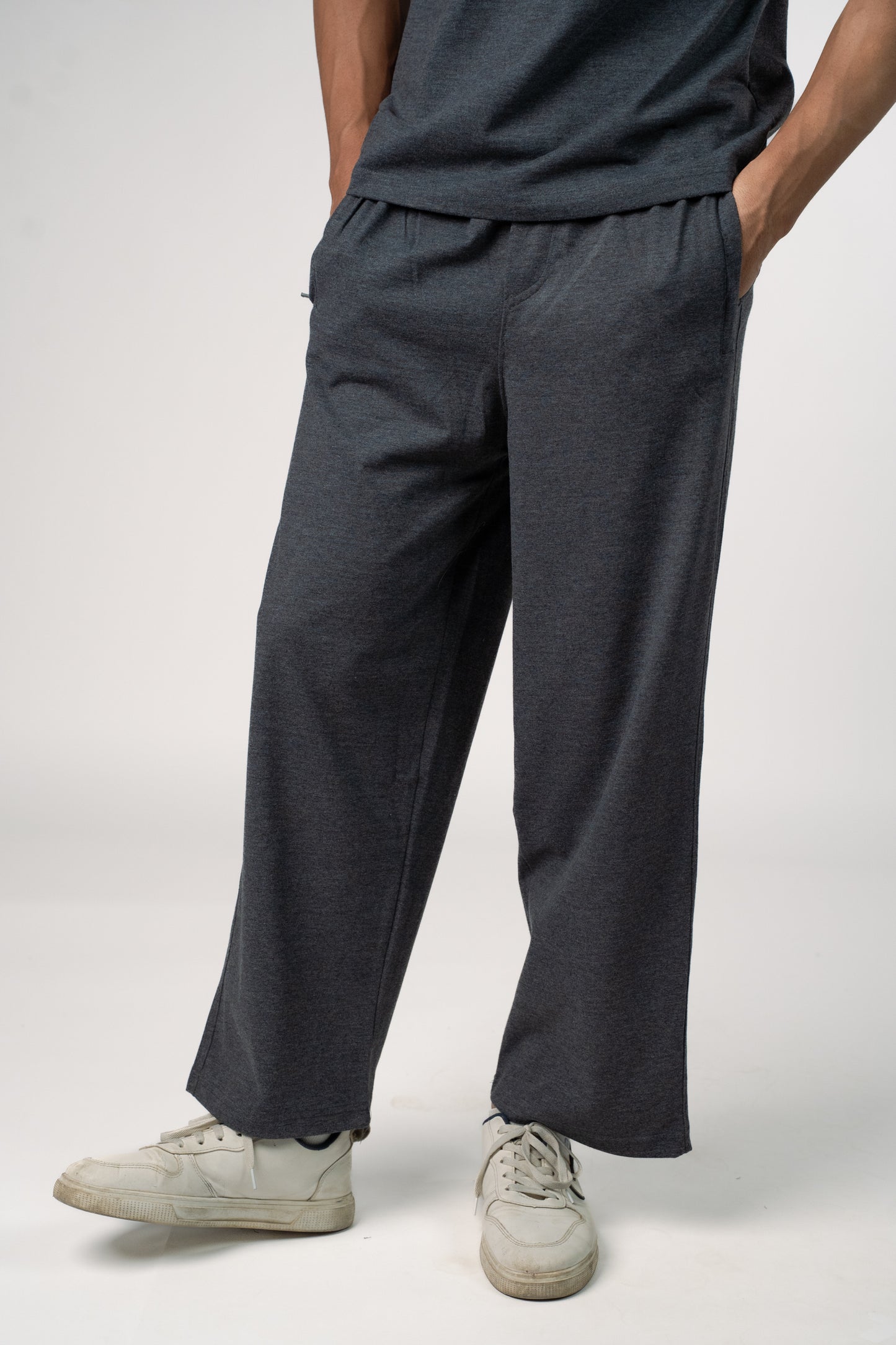 The Nomad Oversized Drop Shoulder Co-ord: Graphite
