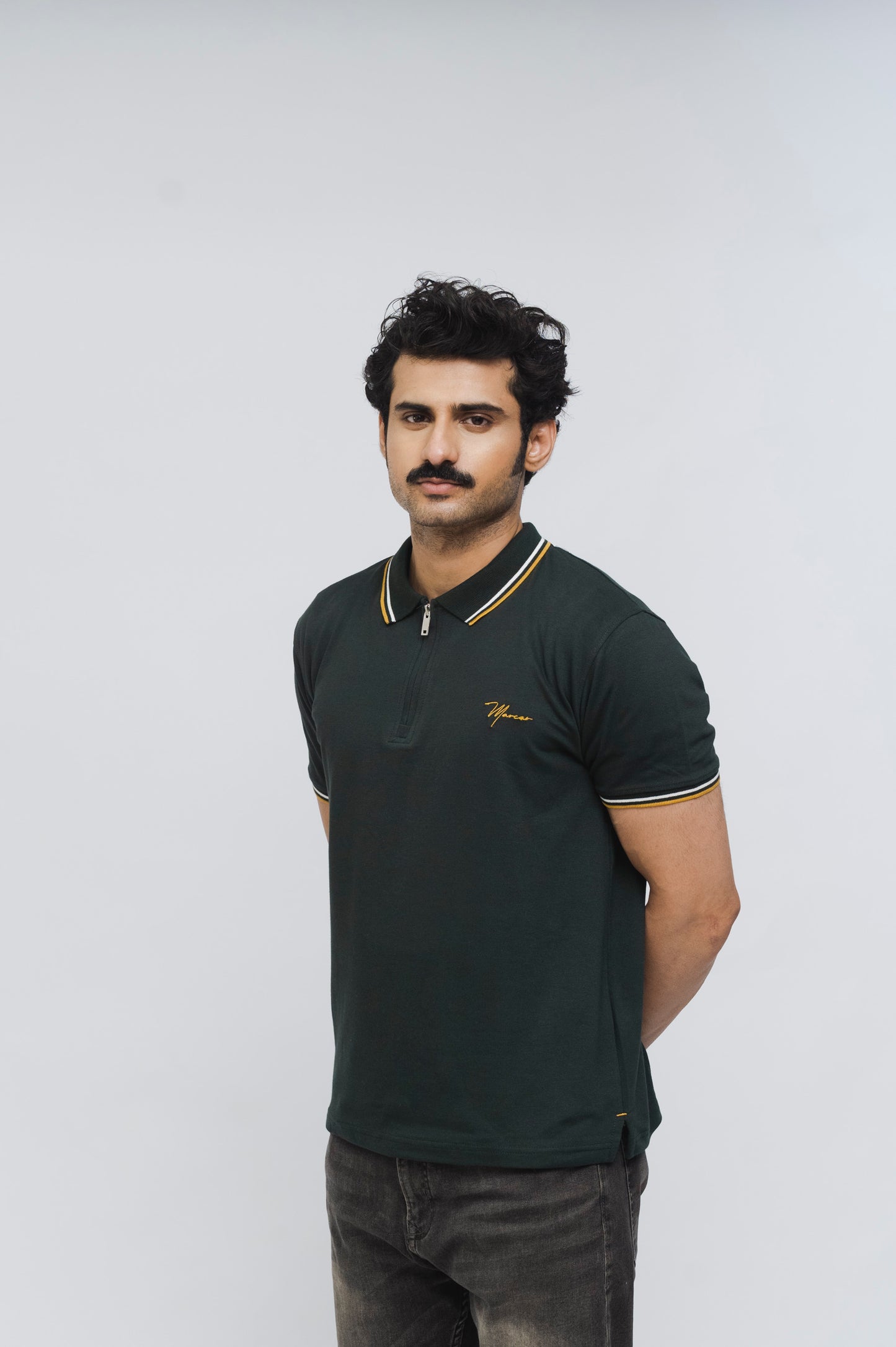 Zénzip Polo Signature Stretch Polo (Green)