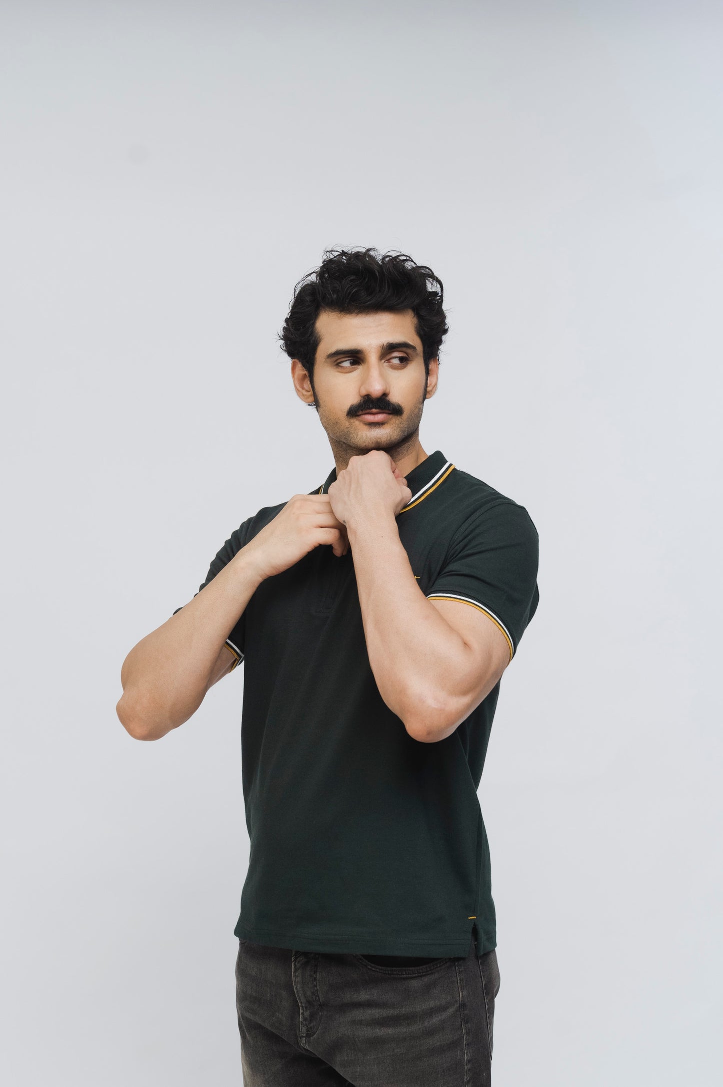 Zénzip Polo Signature Stretch Polo (Green)