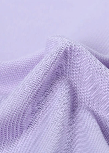 M Emblem Stretch Polo Tipping Collar (Lilac)