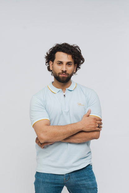 Zénzip Polo Signature  Stretch (Sky)