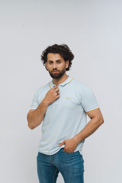 Zénzip Polo Signature  Stretch (Sky)