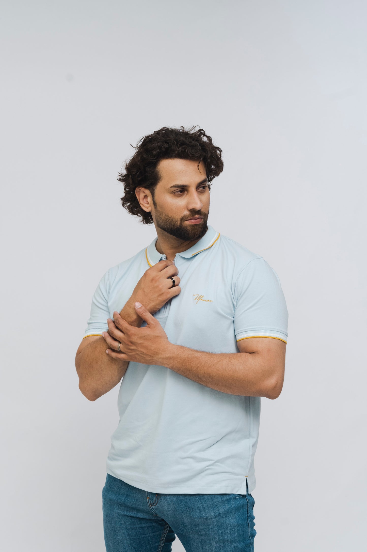 Zénzip Polo Signature  Stretch (Sky)