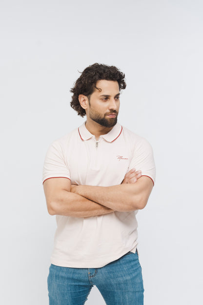 Zénzip Signature Polo Stretch (Pink)