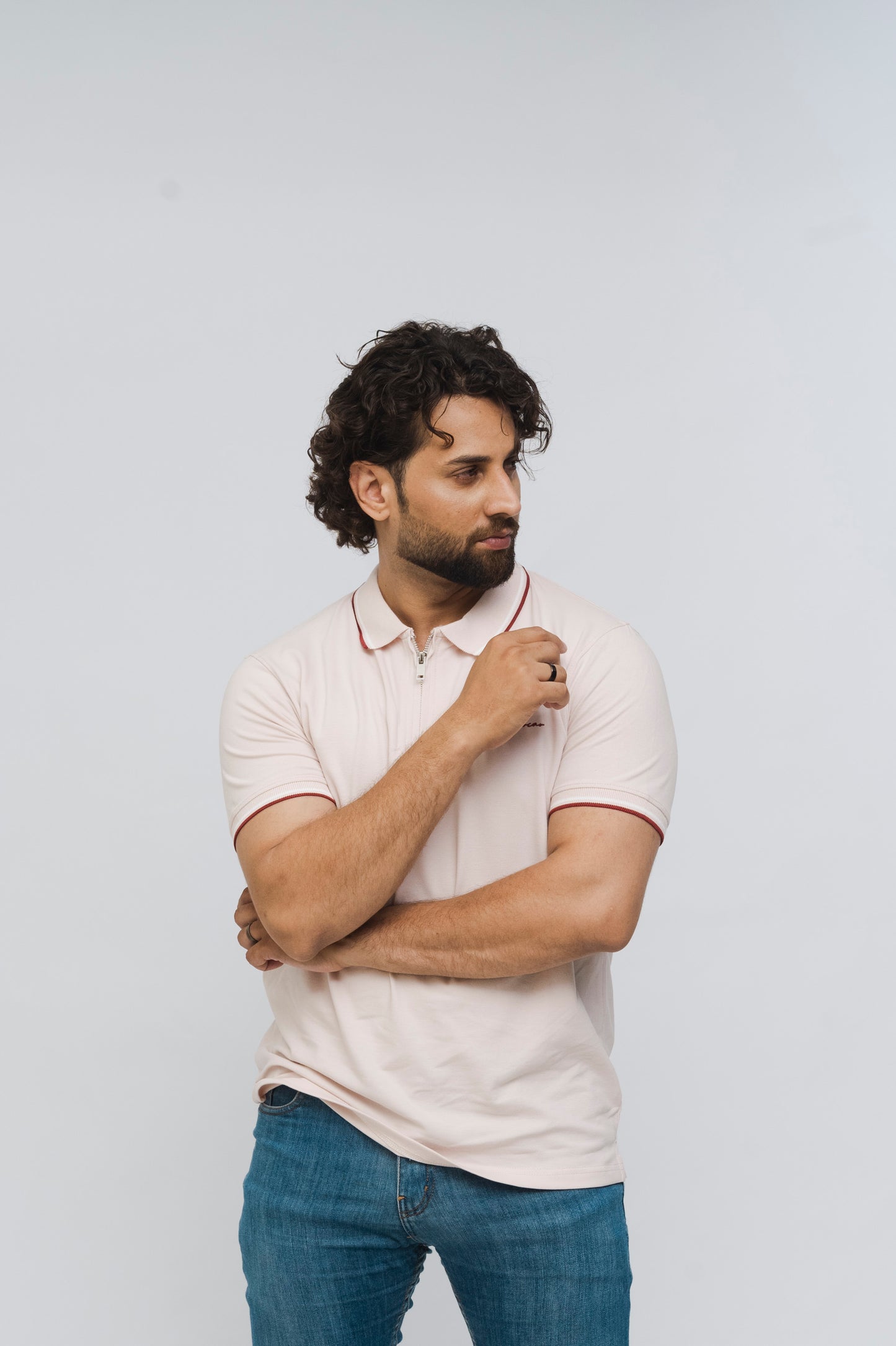 Zénzip Signature Polo Stretch (Pink)